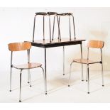 BRITISH MODERN DESIGN - FORMICA KITCHEN TABLE - CHAIRS - STOOLS