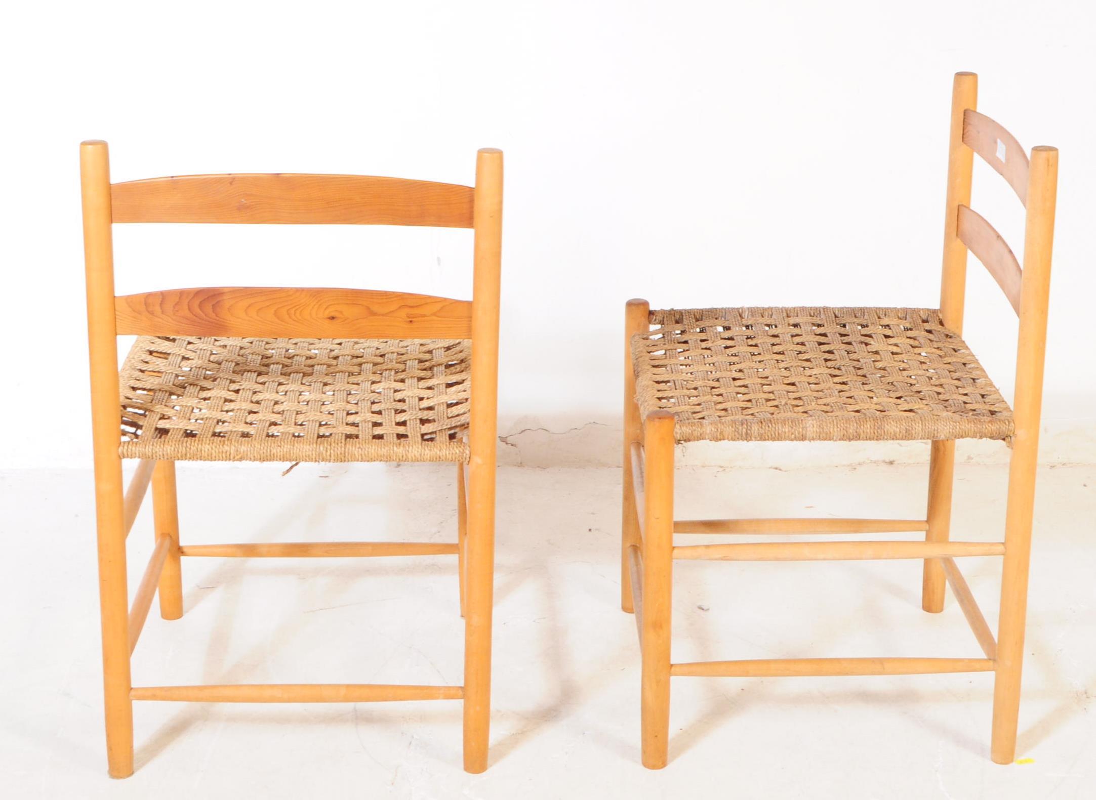 PAIR OF MID CENTURY SHAKER MANNER DINING CHAIRS - Image 4 of 4