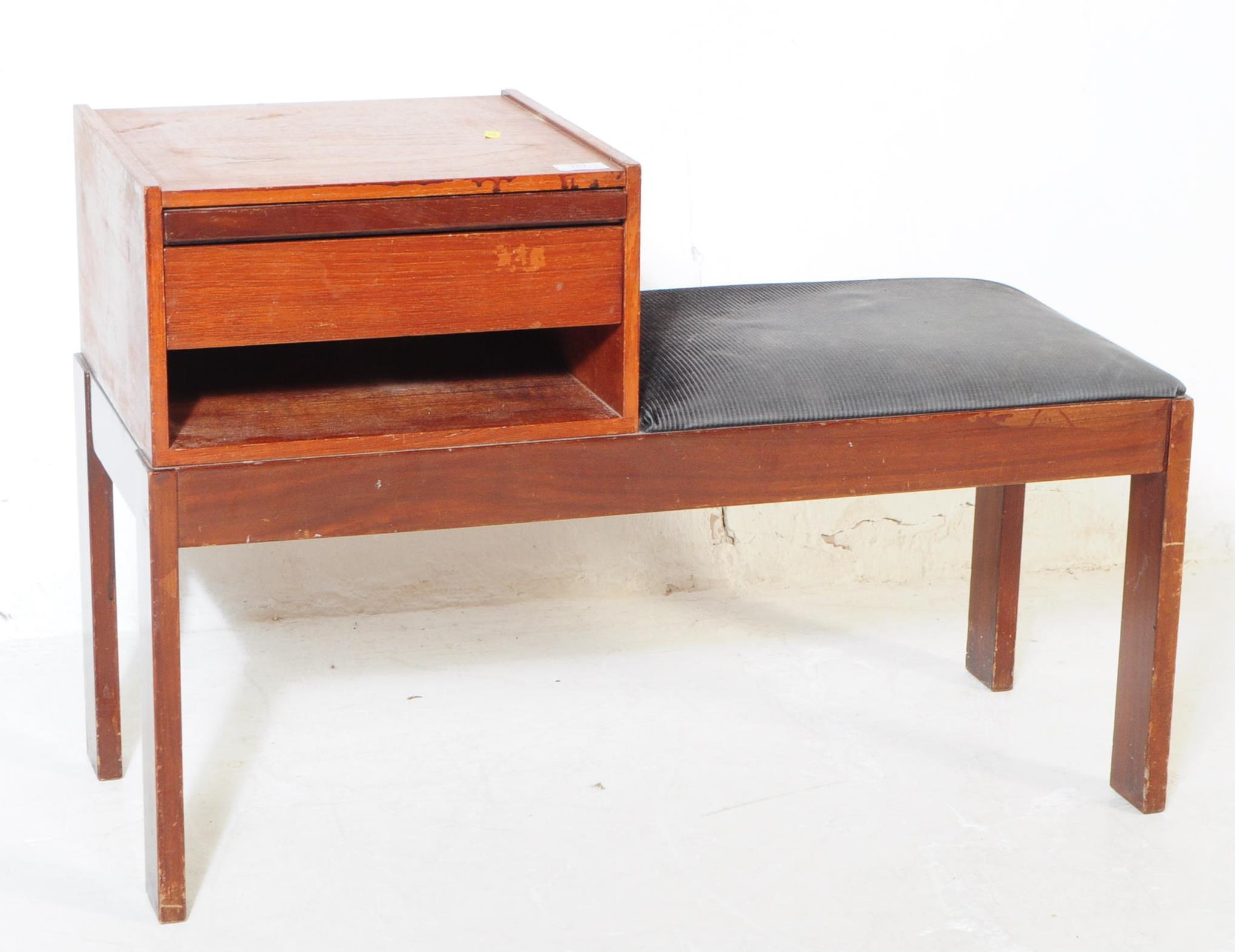 BRITISH MODERN DESIGN - CHIPPY TELEPHONE HALL TABLE / SEAT