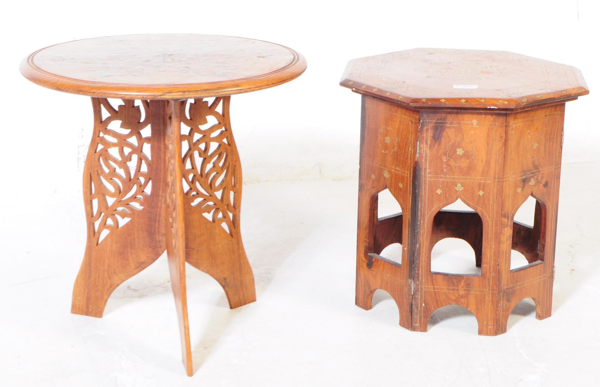 MOROCCAN BENARES INLAID OPIUM TABLE