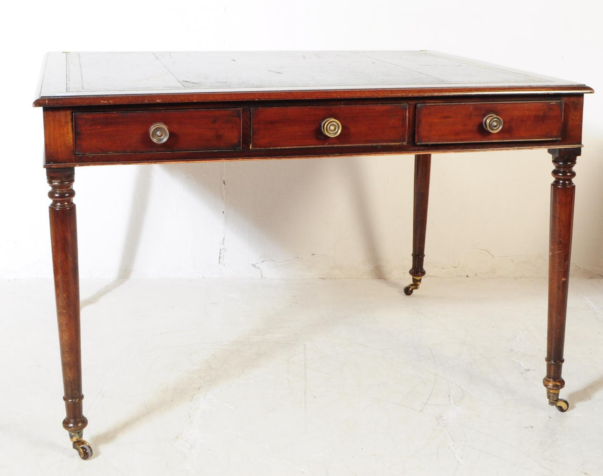 GEORGE III 19TH CENTURY MAHOGANY WRITING TABLE