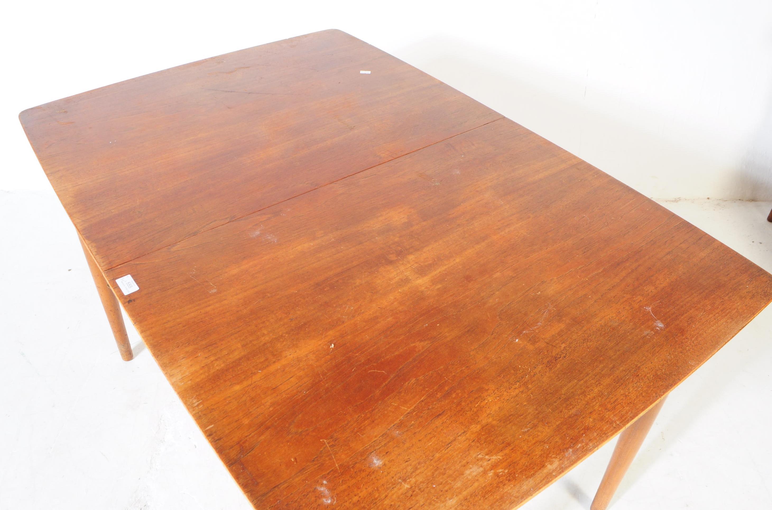 BRITISH MODERN DESIGN - MID CENTURY TEAK TABLE & CHAIRS - Image 3 of 8