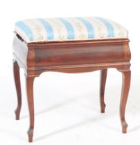 EDWARIDAN ADJUSTABLE MAHOGANY PIANO STOOL