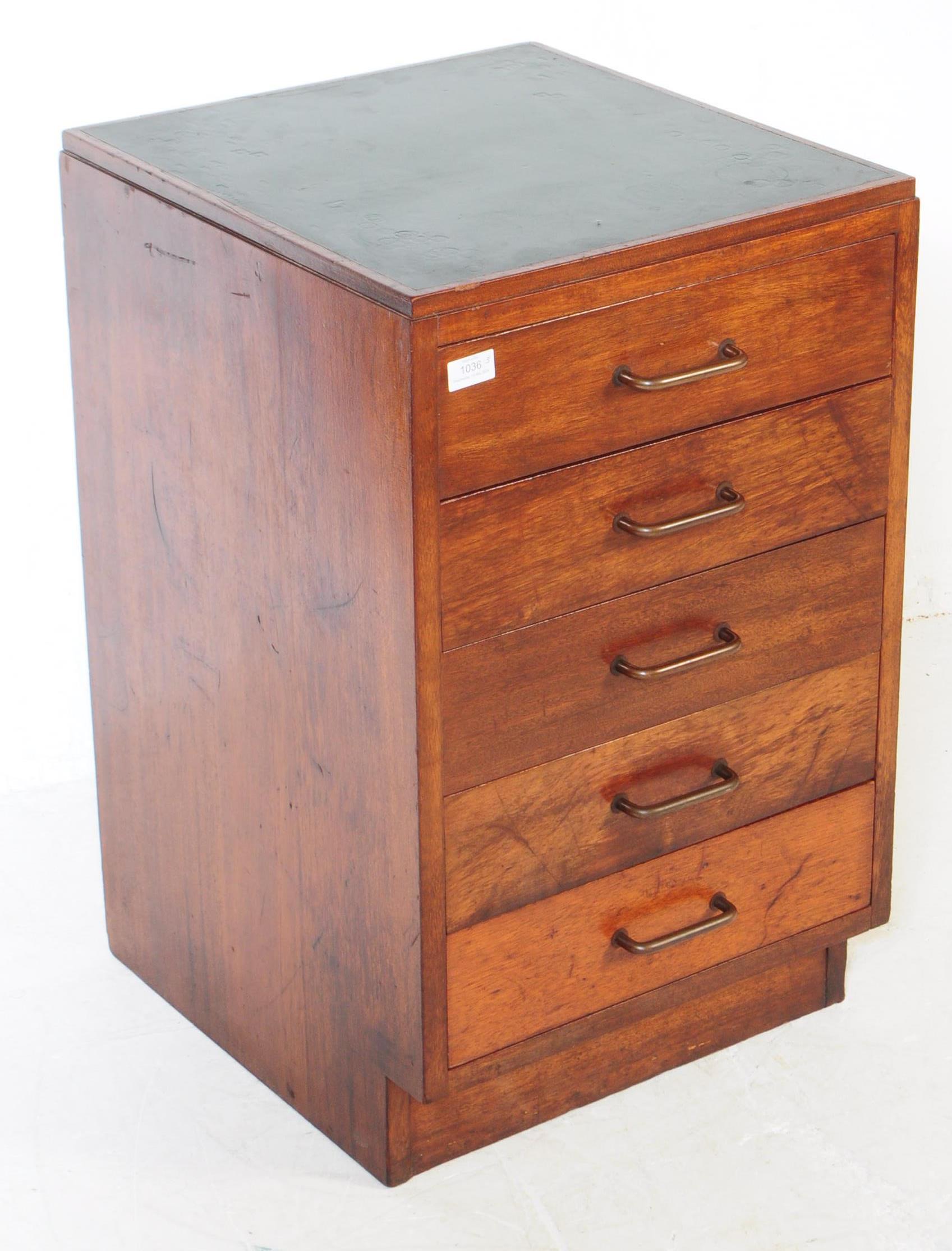 MINISTRY OF DEFENCE OAK PEDESTAL CHEST OF DRAWERS - Image 2 of 6
