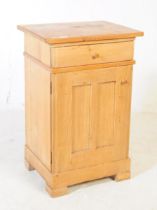 VICTORIAN MANNER PINE WOOD BEDSIDE TABLE