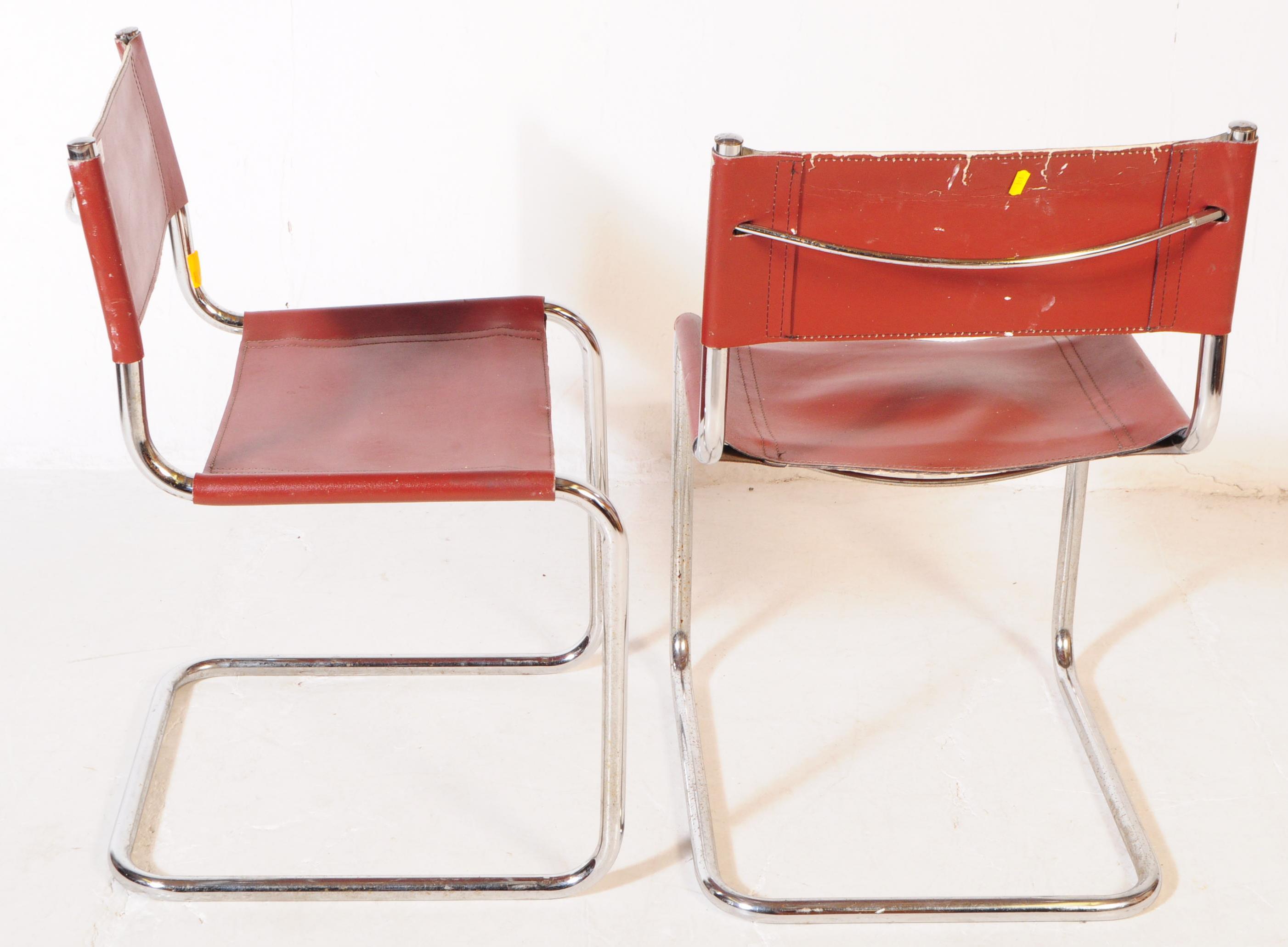 MARCEL BREUER MANNER - TWO MID CENTURY DINING CHAIRS - Image 3 of 5