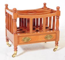 CANTERBURY STYLE MAGAZINE RACK WITH DRAWER