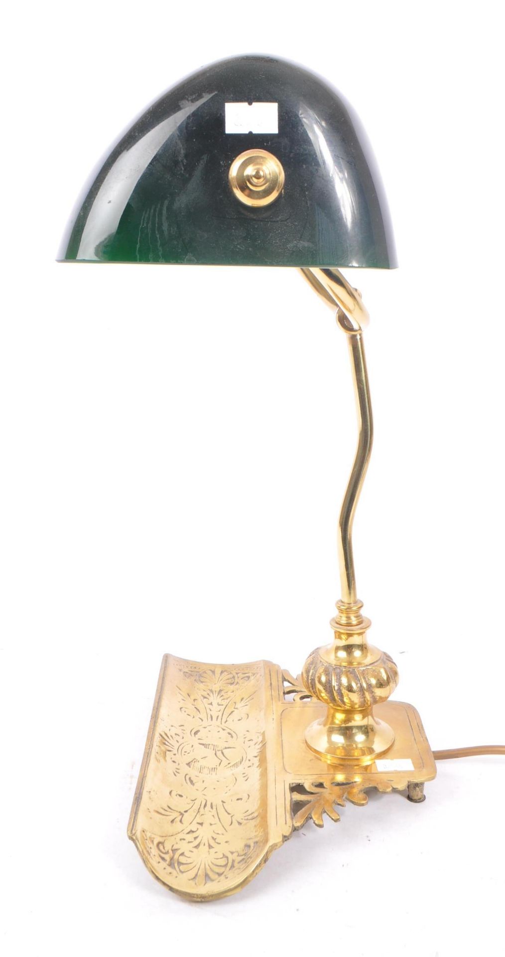 20TH CENTURY DESKTOP BANKERS LIGHT WITH GREEN SHADE - Image 4 of 6