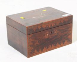 19TH CENTURY VICTORIAN INLAID WORK BOX