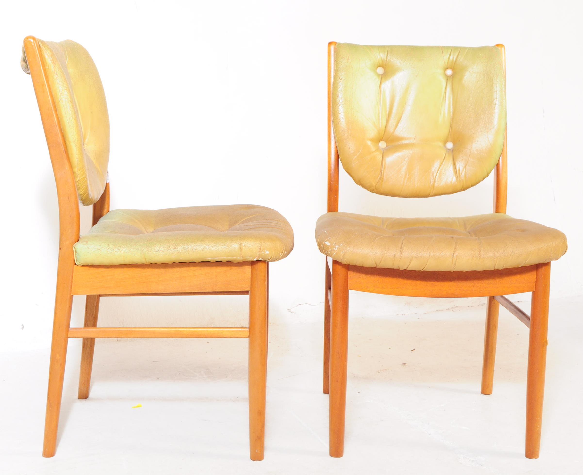 BRITISH MODERN DESIGN - SET OF FOUR VINTAGE DINING CHAIRS - Image 2 of 4