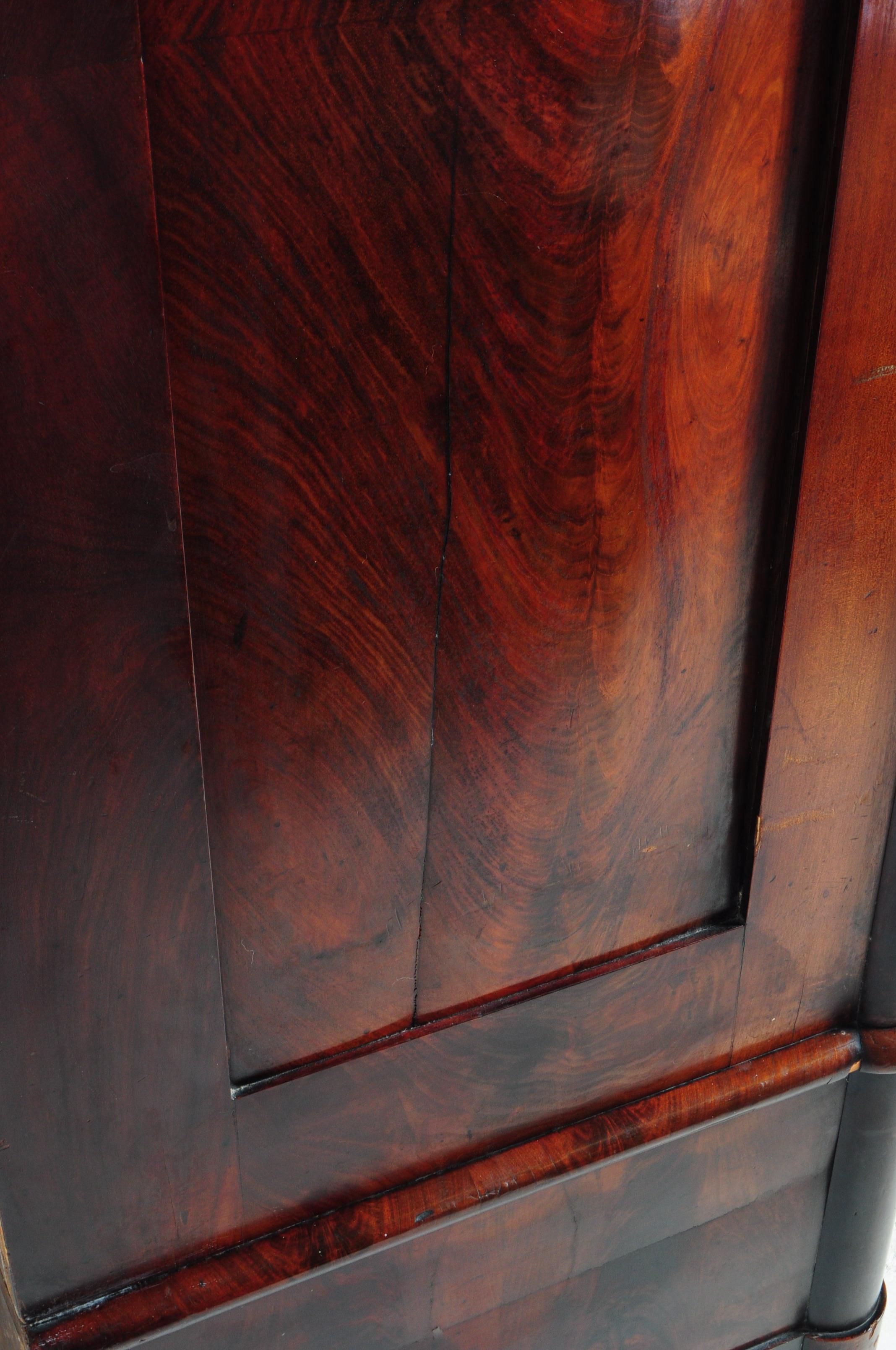 BIEDERMEIER FLAME MAHOGANY WARDROBE - Image 11 of 18