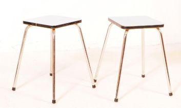 BRITISH MODERN DESIGN - PAIR OF MID CENTURY STOOLS