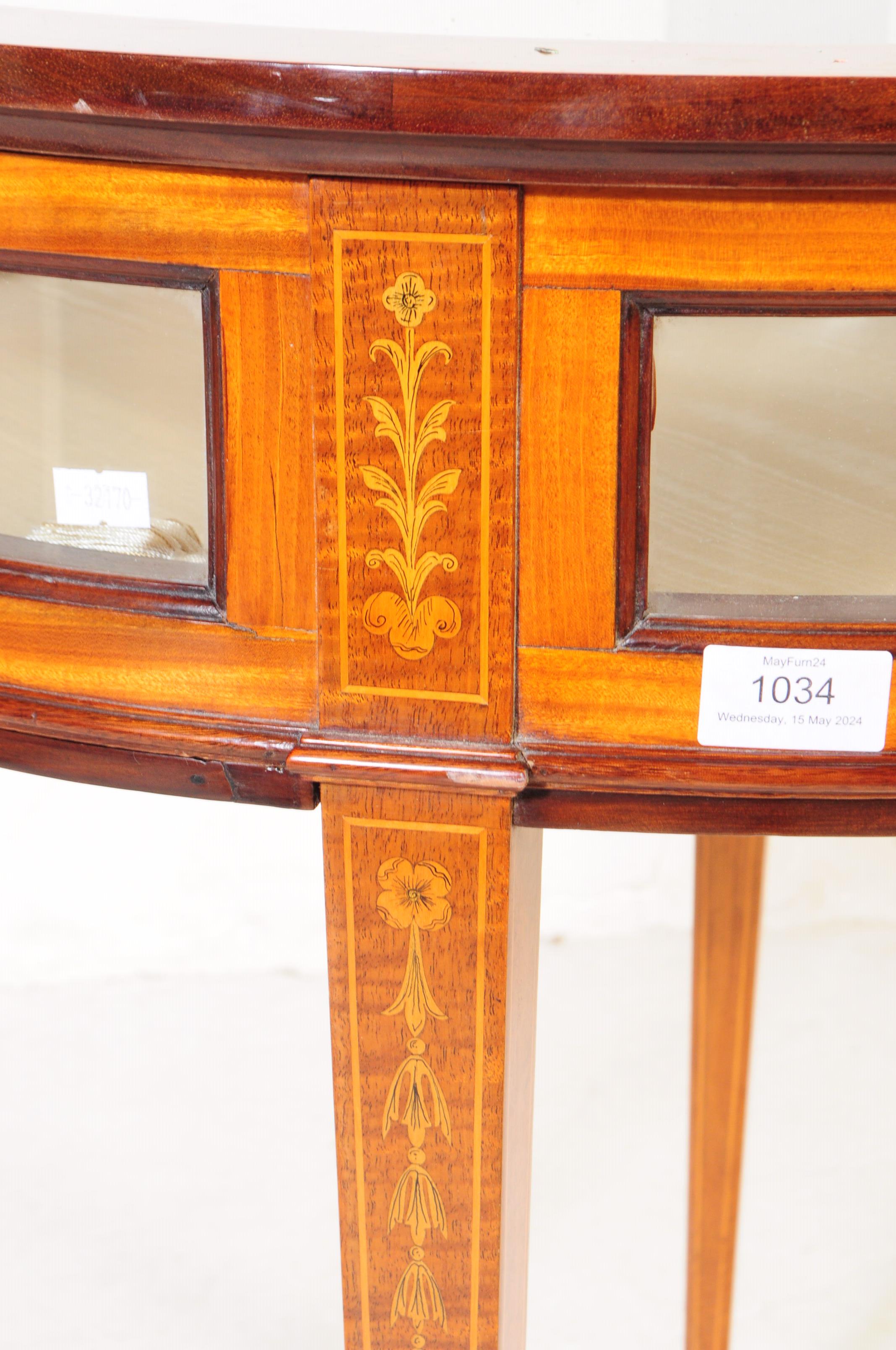 1920S INLAID BIJOUTERIE GLASS DISPLAY TABLE - Image 3 of 6