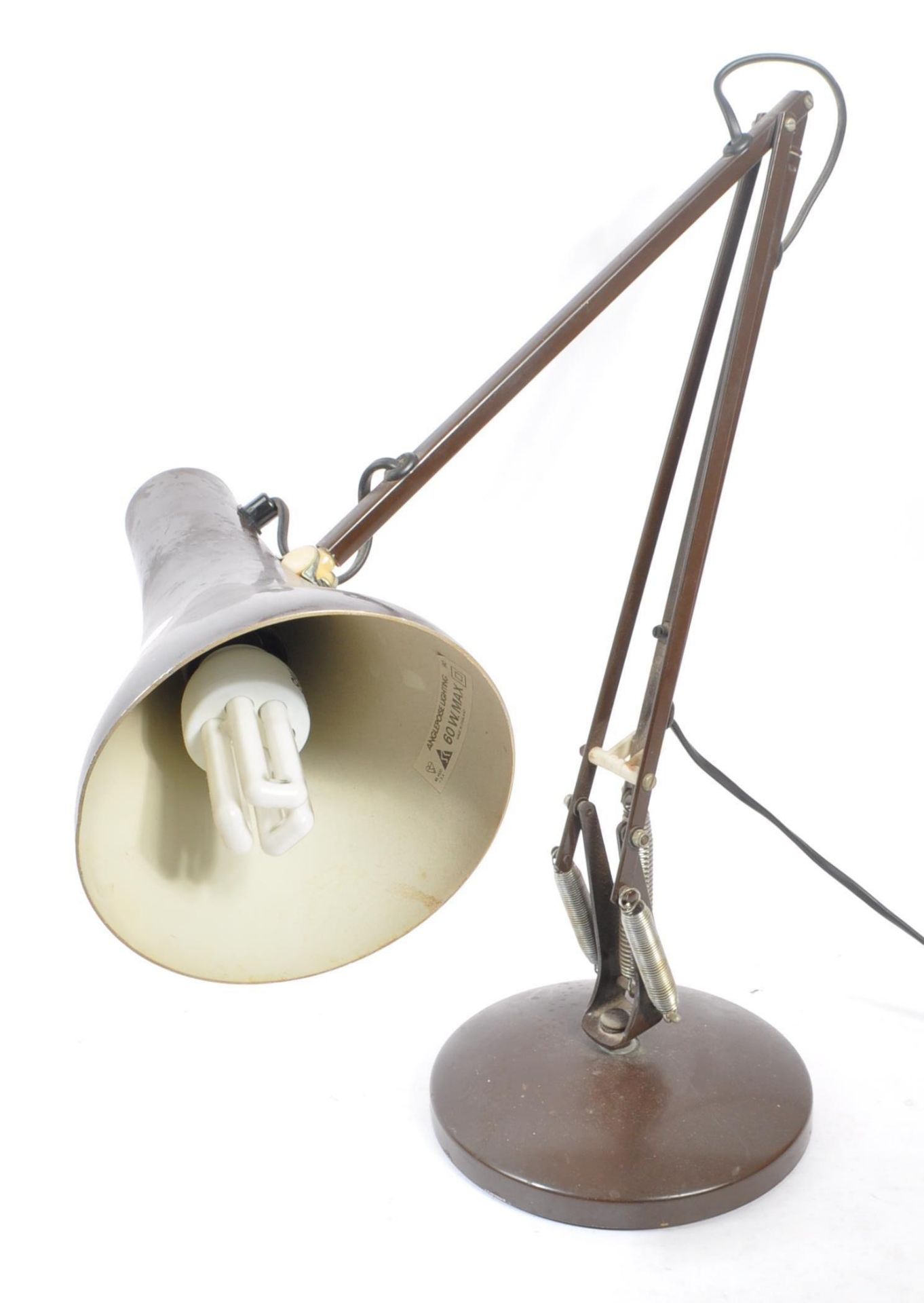 HERBERT TERRY & SONS - MODEL 90 MID CENTURY ANGLEPOISE LAMP - Image 5 of 6