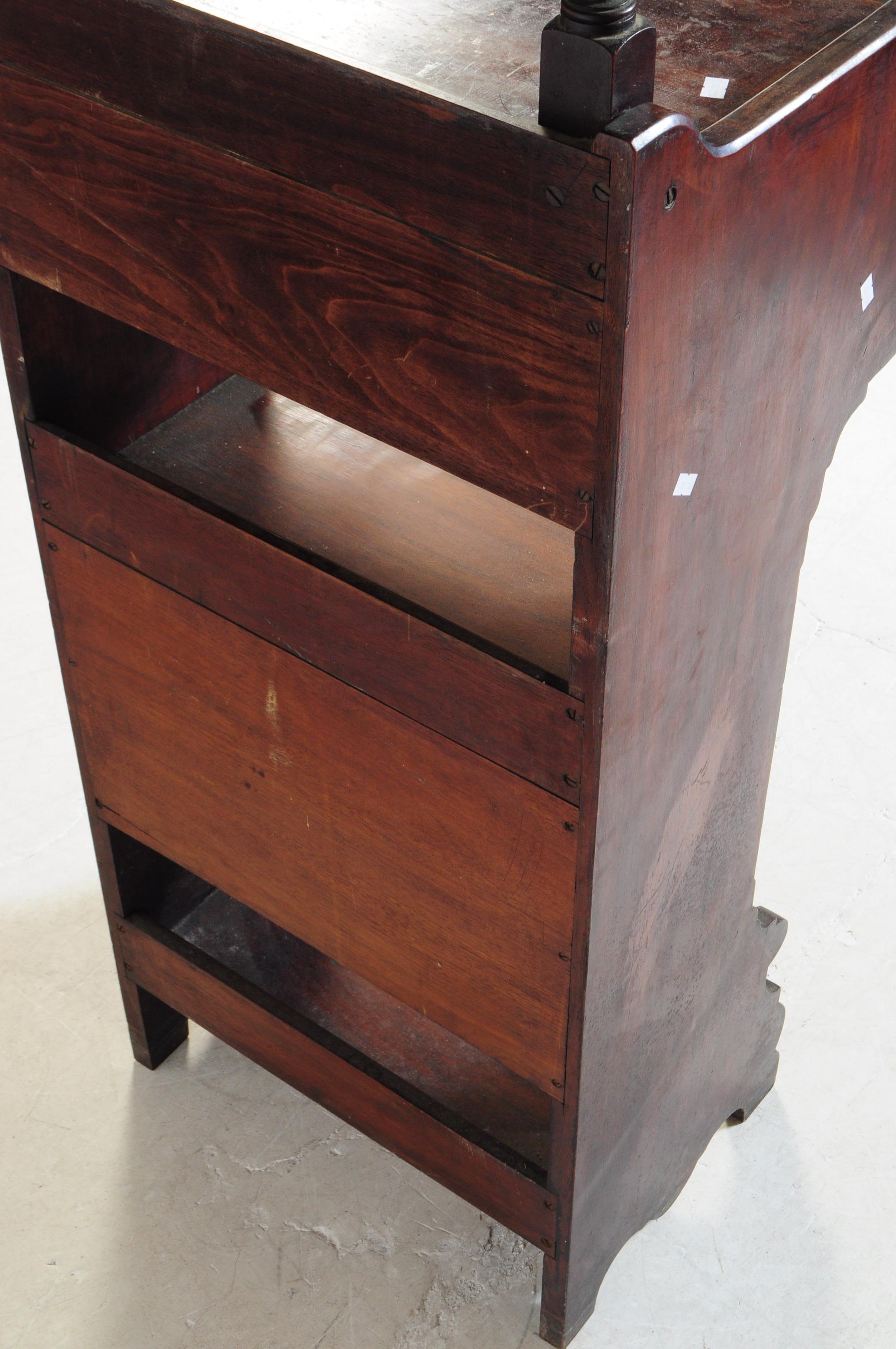 EDWARDIAN MAHOGANY WASHSTAND WITH MIRROR TOP - Image 6 of 8
