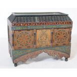 20TH CENTURY MUDEJAR MOORISH DOWRY CHEST / BLANKET BOX