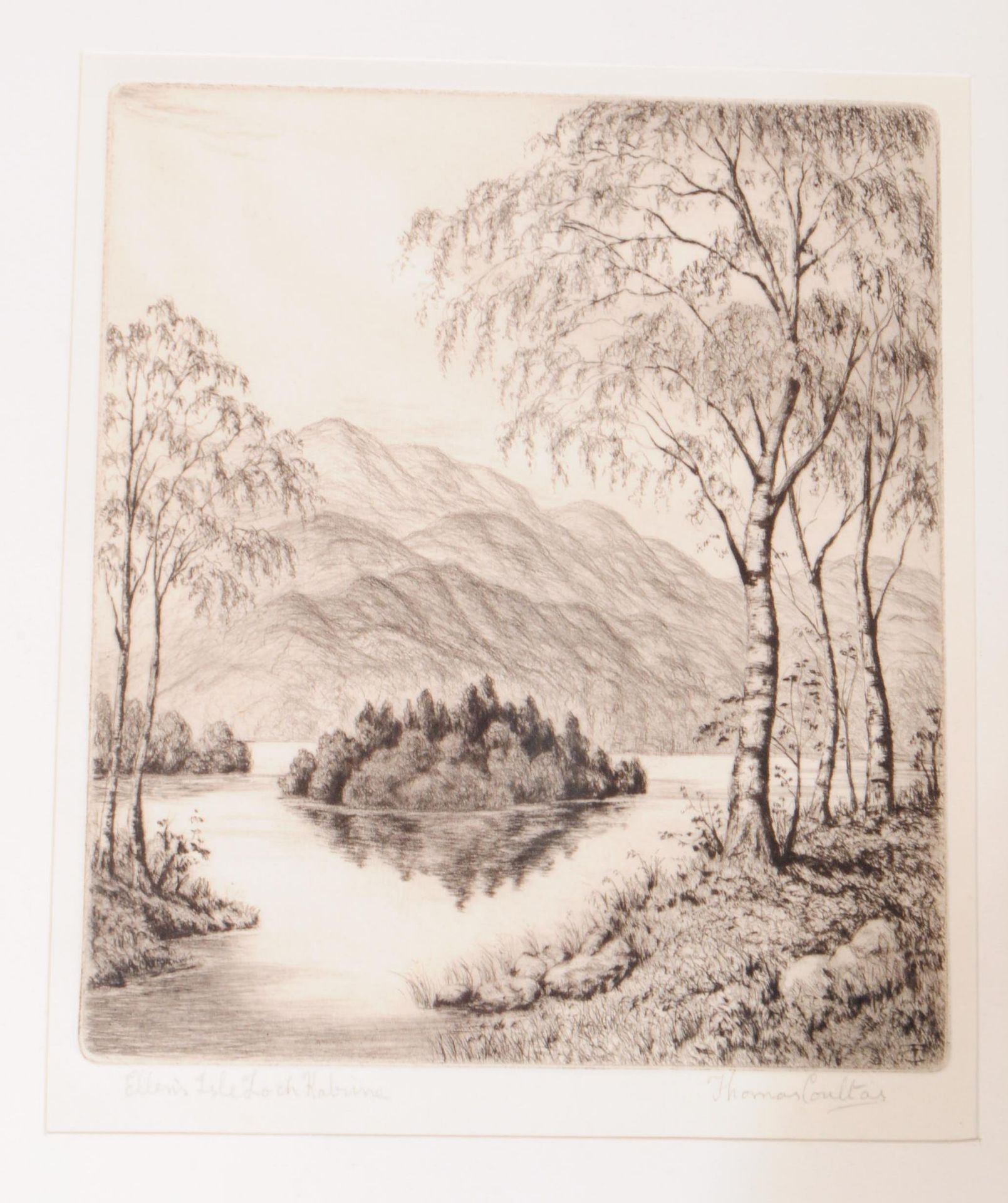 THOMAS COULTAS - FRAMED DRYPOINT ETCHING - Image 2 of 3