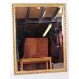 LARGE GILT FRAMED OVERMANTLE MIRROR