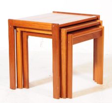 BRITISH MODERN DESIGN - MID CENTURY TEAK NEST OF TABLES