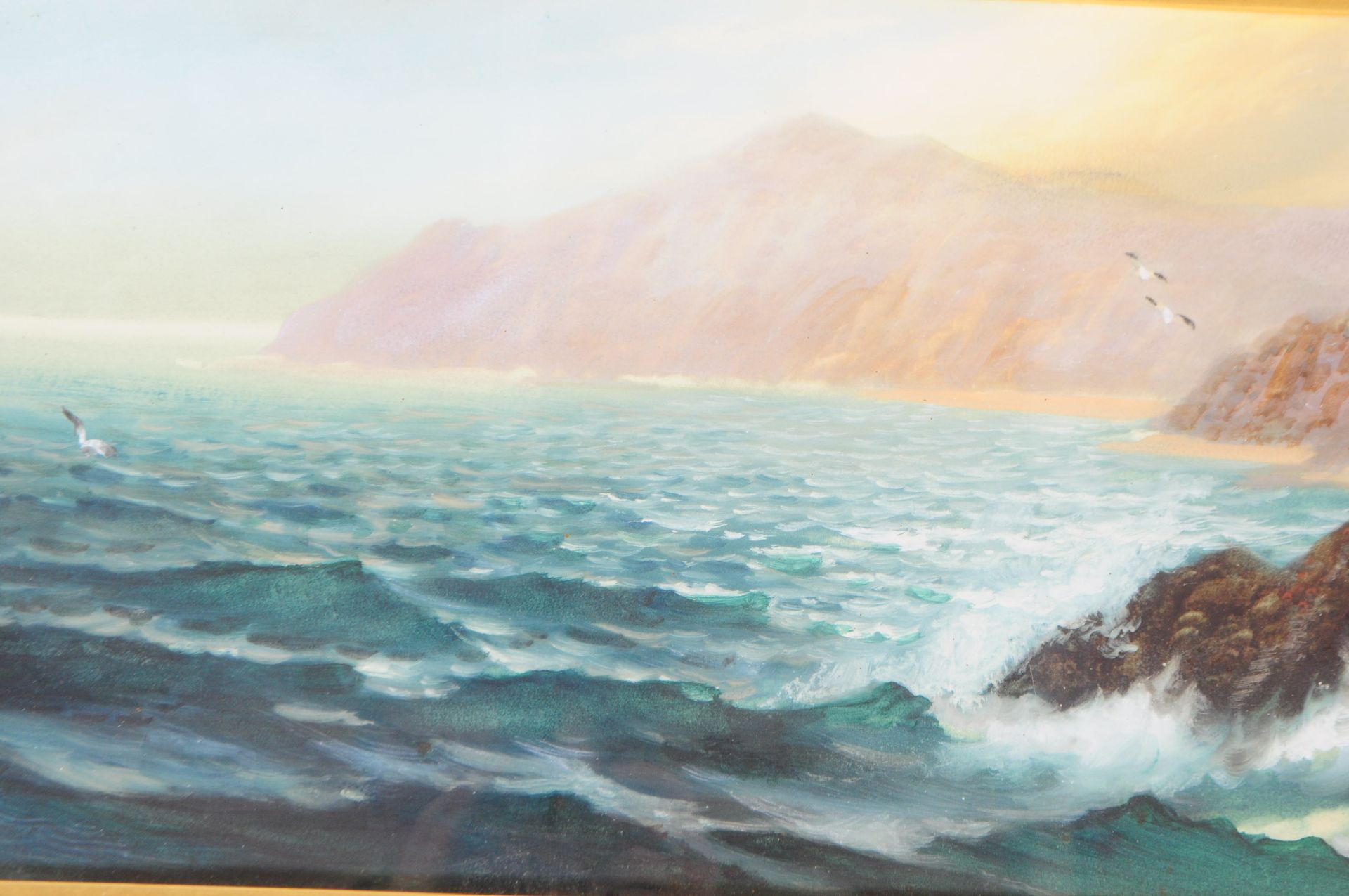 JOHN SHAPLAND - UNTITLED SEASCAPE FRAMED WATERCOLOUR - Image 3 of 3