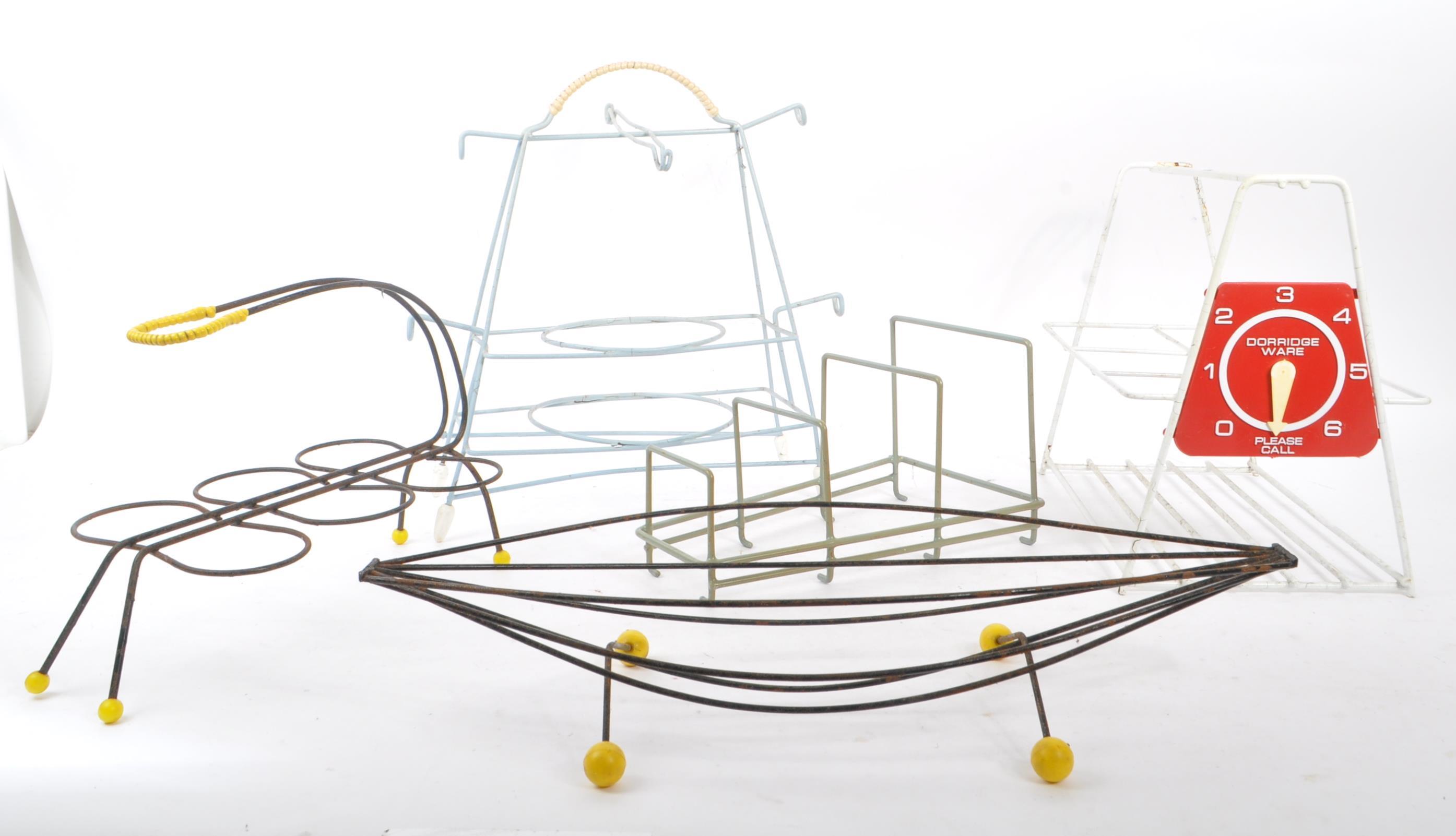 COLLECTION OF MID CENTURY WIRE RACKS
