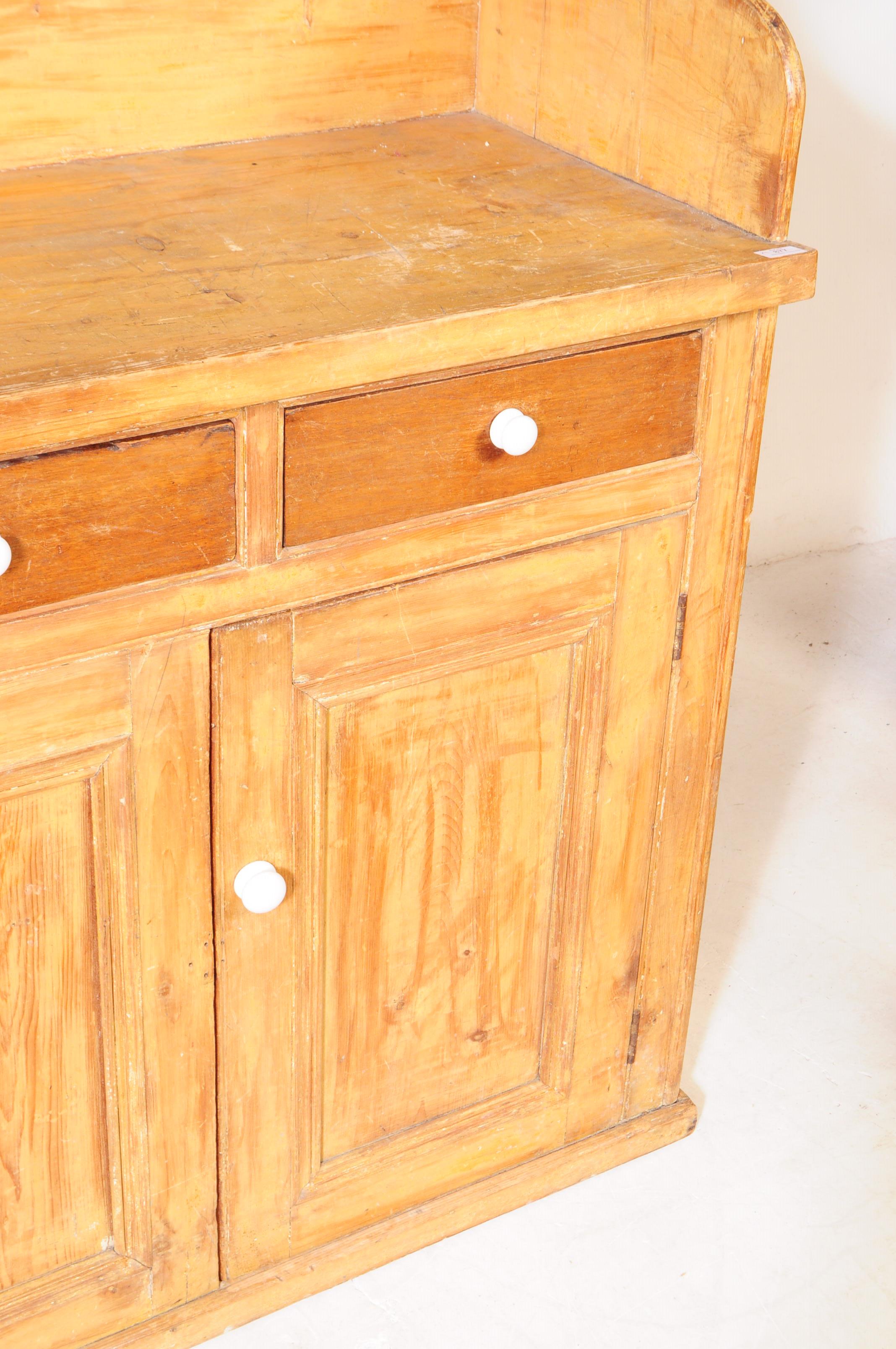 19TH CENTURY VICTORIAN PINE SIDEBOARD - Image 3 of 8