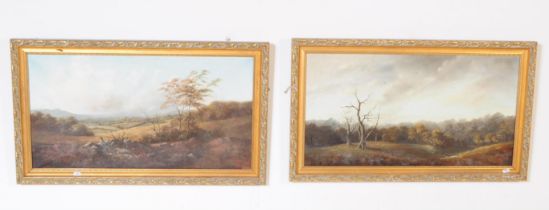 J K WHITTON - TWO VINTAGE 20TH CENTURY OIL ON CANVAS PAINTINGS