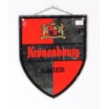 KRONENBOURG - MID CENTURY ADVERTISING MIRROR