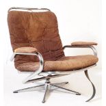 BRITISH MODERN DESIGN - RETRO MID 20TH CENTURY SWIVEL ARMCHAIR