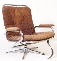 BRITISH MODERN DESIGN - RETRO MID 20TH CENTURY SWIVEL ARMCHAIR