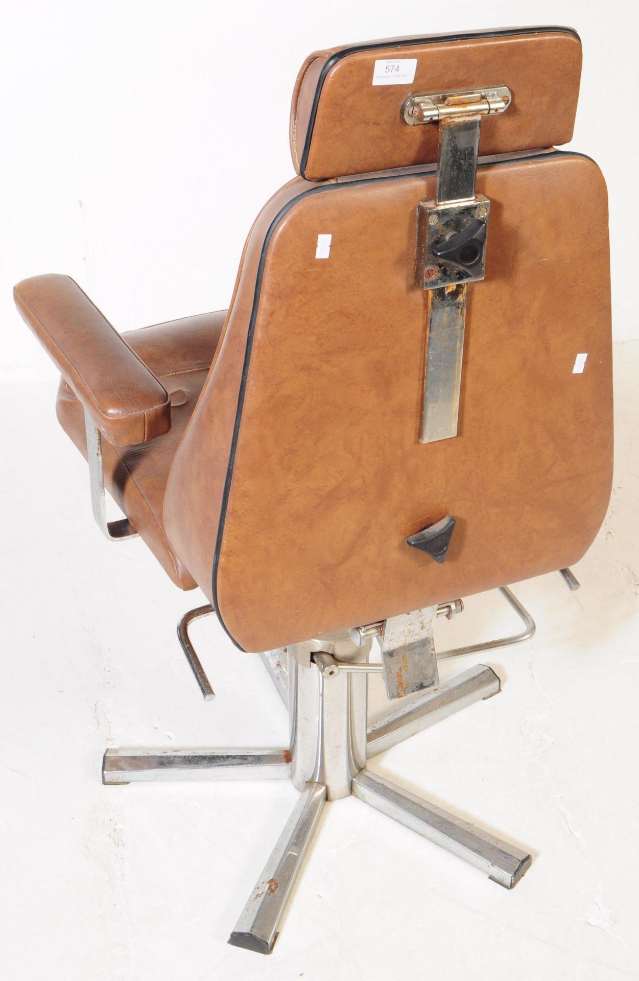 BRITISH MODERN DESIGN - MID CENTURY SWIVEL DESK CHAIR - Image 6 of 6