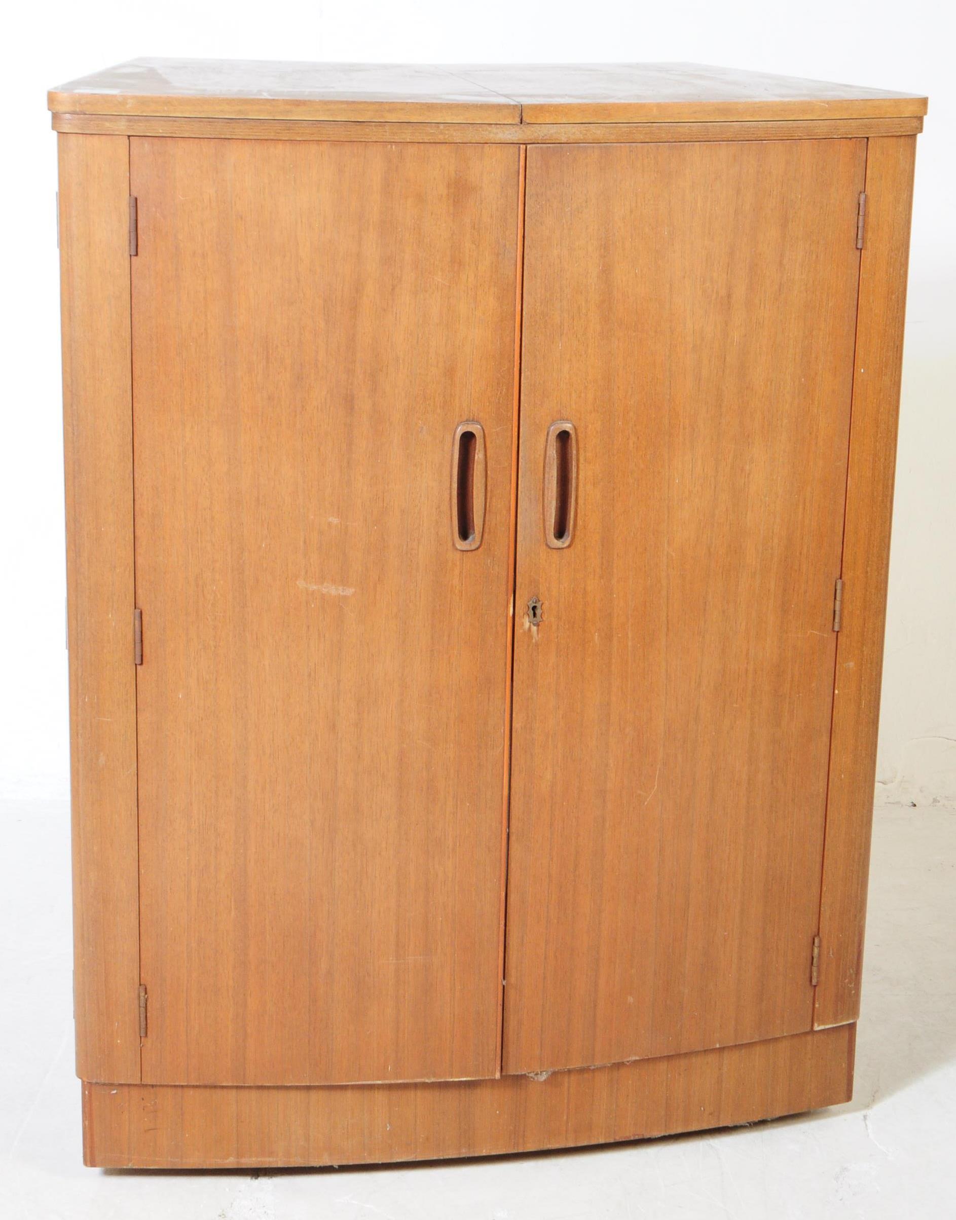 TURNIDGE OF LONDON - MID CENTURY TEAK COCKTAIL CABINET