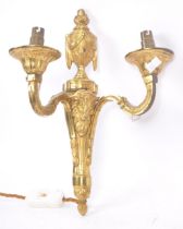 BRASS GILDED GOLDEN RAM WALL SCONCE LIGHT