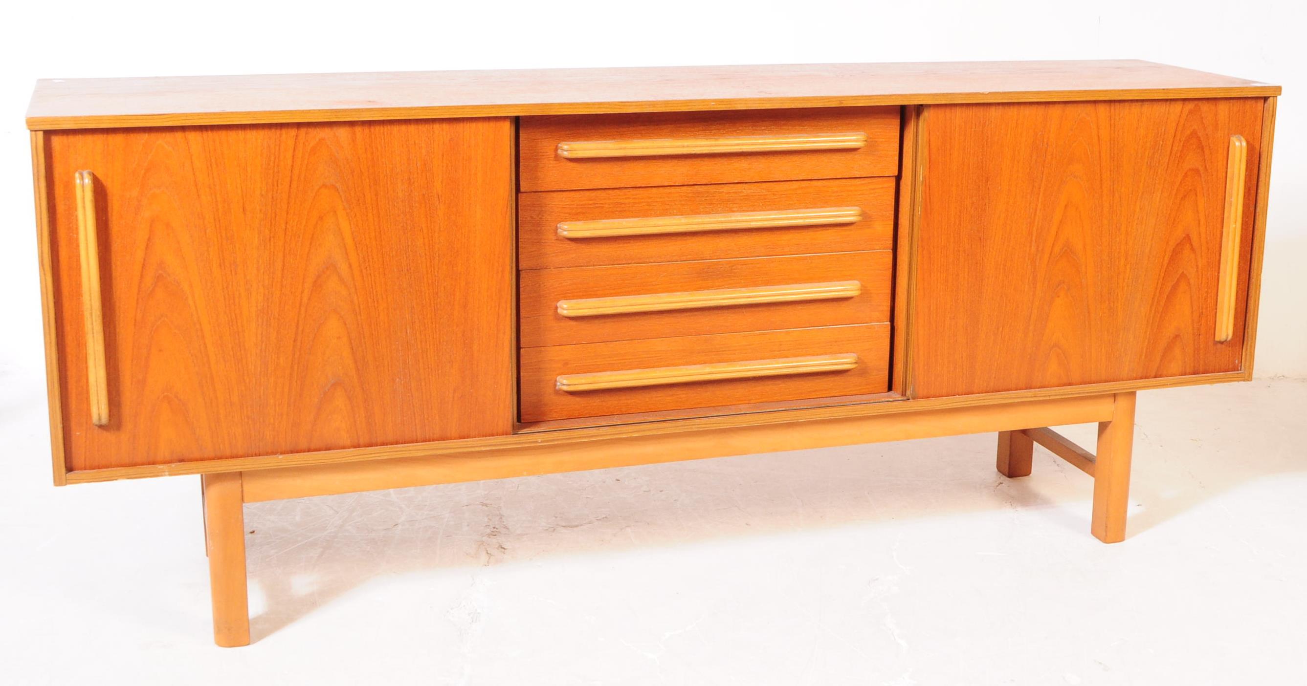 BRITISH MODERN DESIGN - MID CENTURY TEAK SIDEBOARD