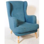 BRITISH MODERN DESIGN - CONTEMPORARY WINGBACK ARMCHAIR