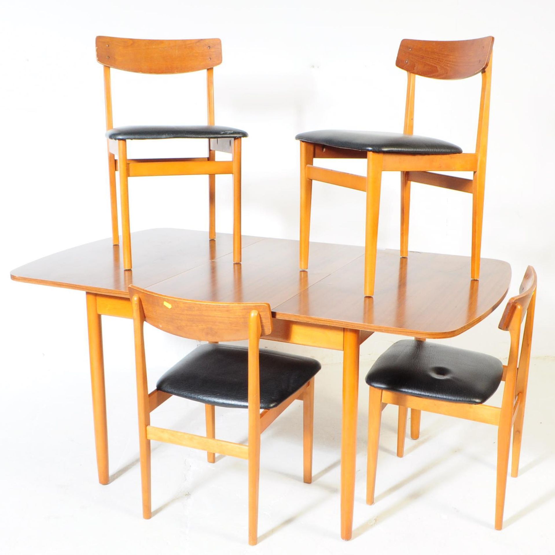 BRITISH MODERN DESIGN - MID CENTURY DINING TABLE & CHAIRS