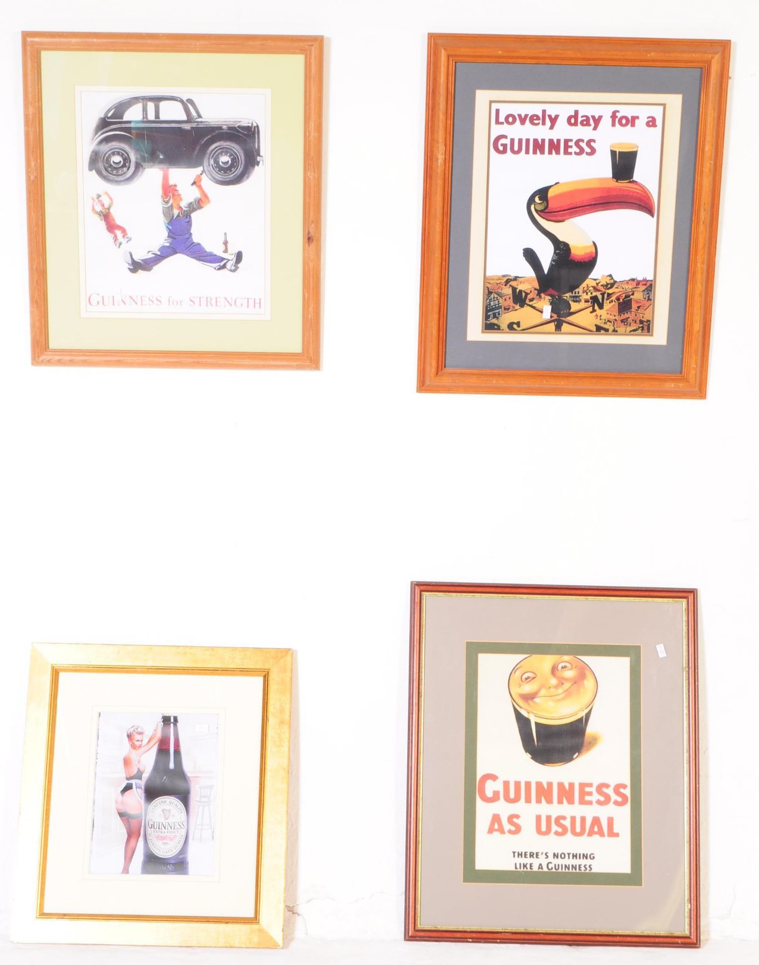 GUINNESS - COLLECTION OF REPRODUCTION ADVERTISING PRINTS