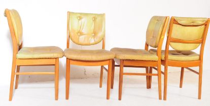 BRITISH MODERN DESIGN - SET OF FOUR VINTAGE DINING CHAIRS