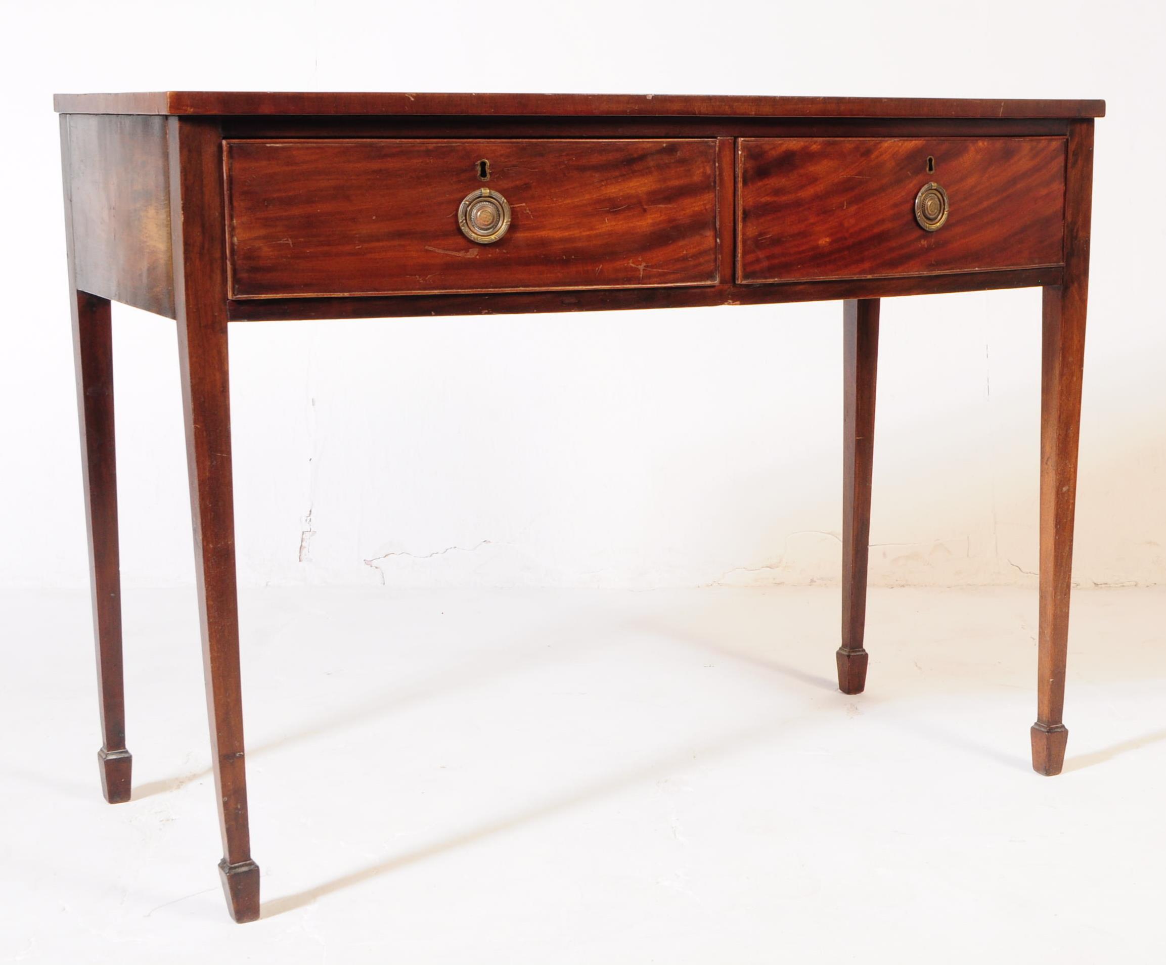 GEORGE III 19TH CENTURY MAHOGANY WRITING TABLE