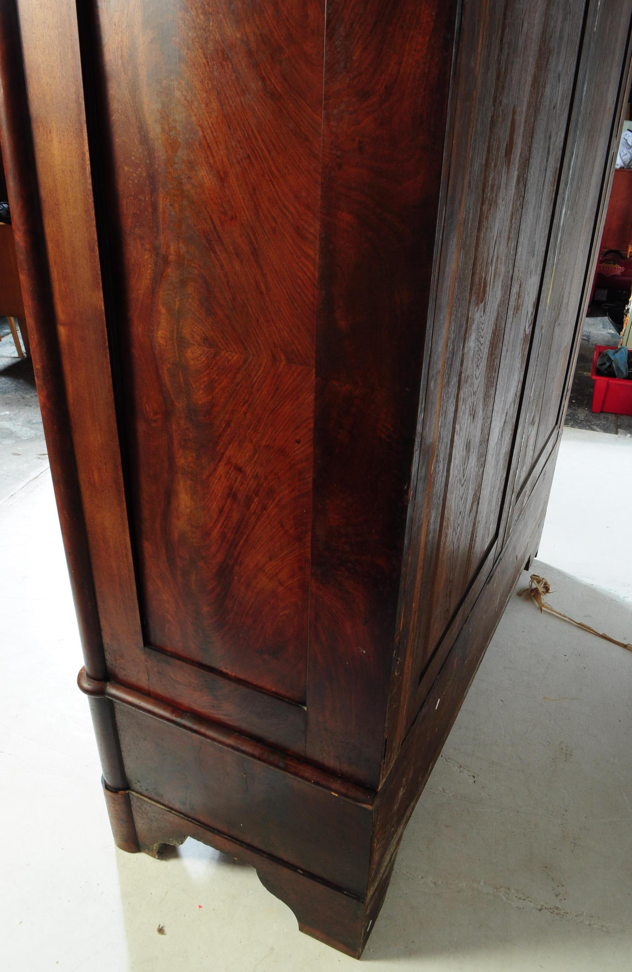 BIEDERMEIER FLAME MAHOGANY WARDROBE - Image 8 of 18