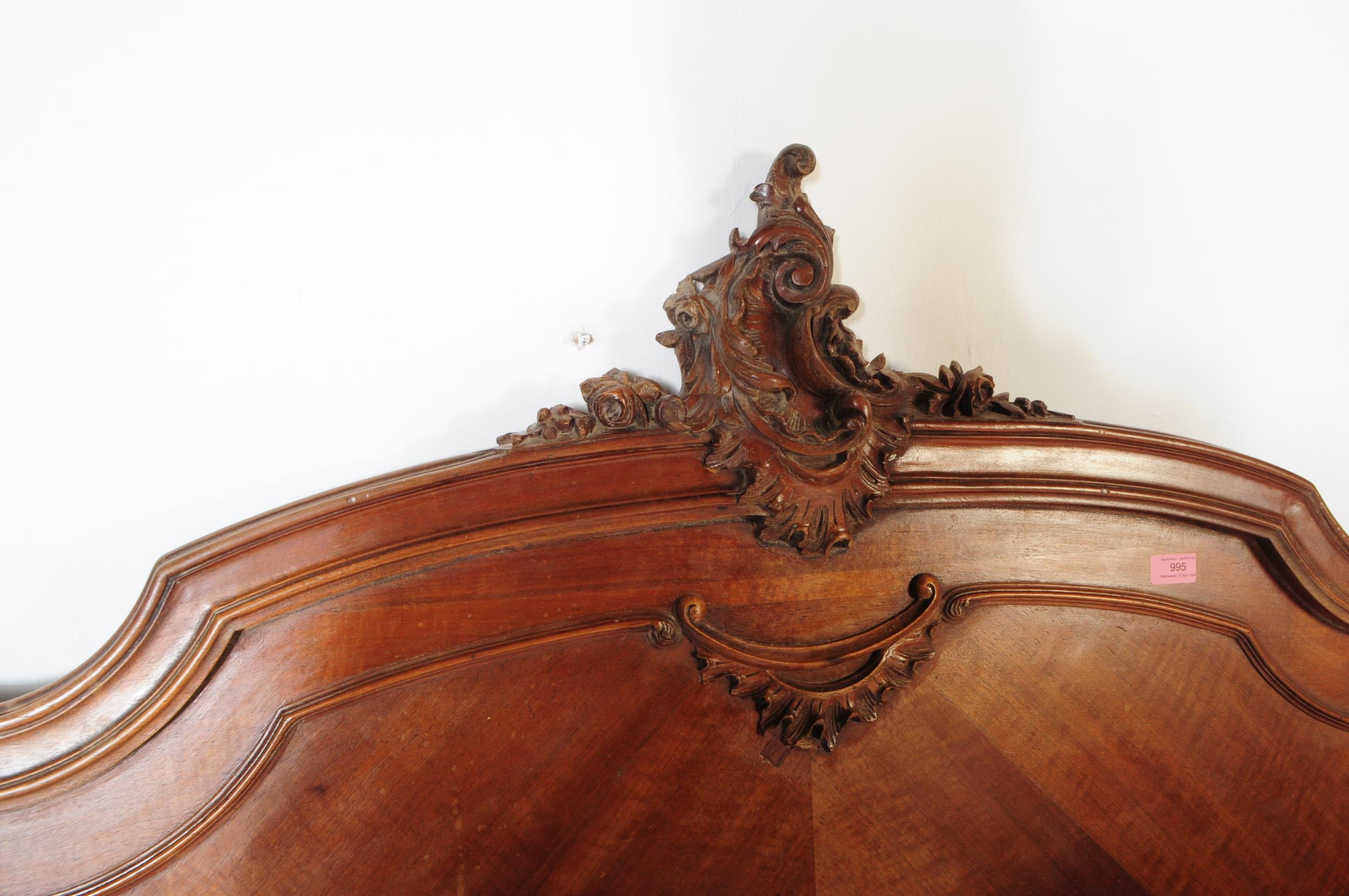 19TH CENTURY FRENCH LOUIS XV STYLE HEADBOARD - Image 2 of 10