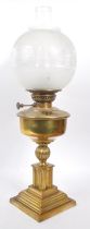 VICTORIAN 19TH CENTURY LAMPE VERITAS BRASS OIL LAMP
