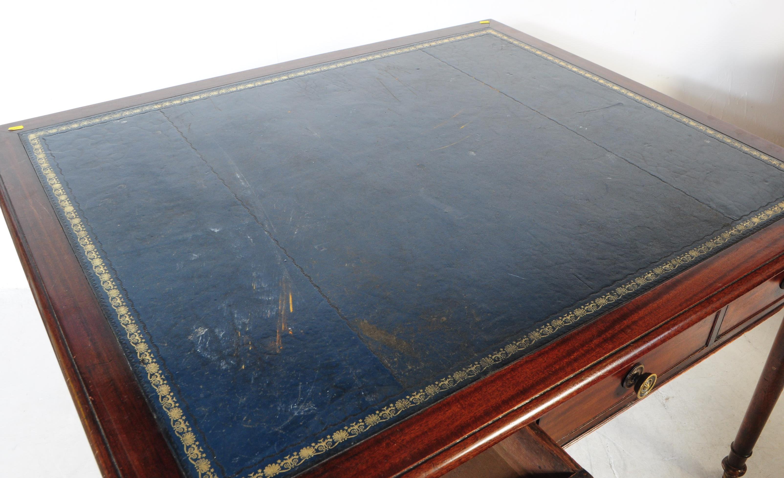 GEORGE III 19TH CENTURY MAHOGANY WRITING TABLE - Image 4 of 5