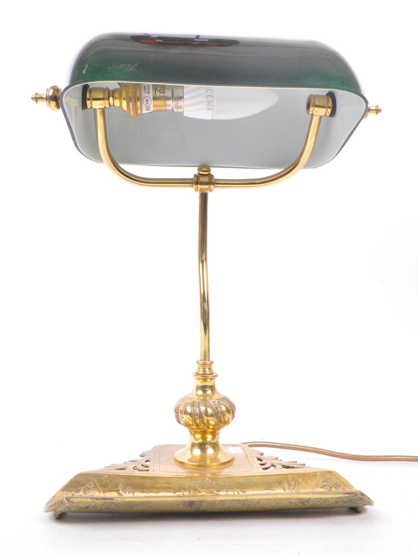 20TH CENTURY DESKTOP BANKERS LIGHT WITH GREEN SHADE - Image 6 of 6