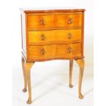 GEORGE III REVIVAL SERPENTINE FRONT CHEST OF DRAWERS