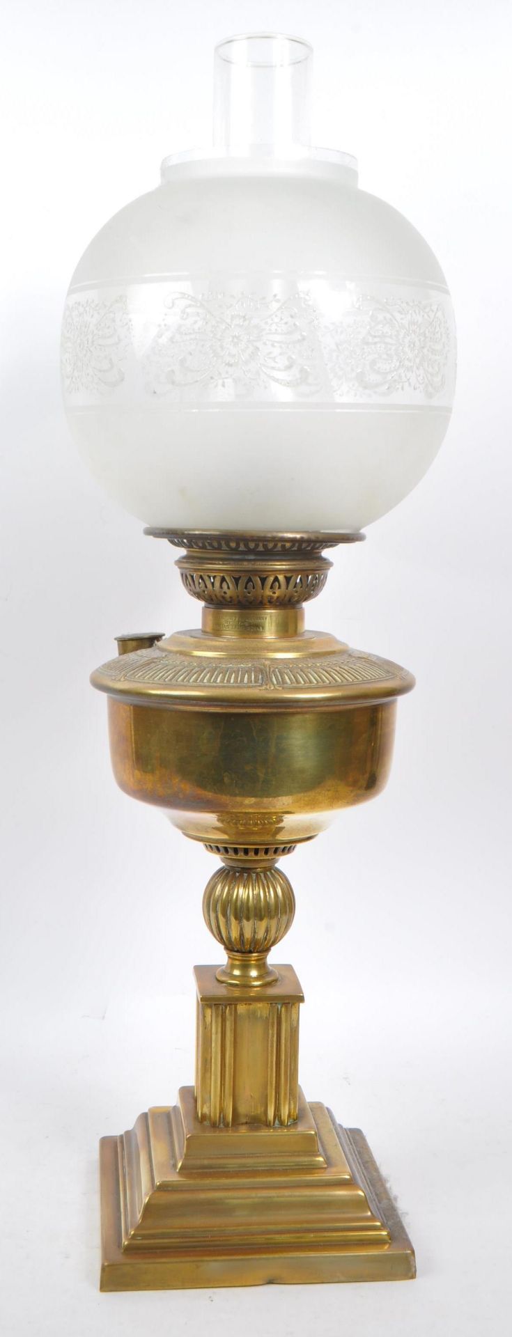 VICTORIAN 19TH CENTURY LAMPE VERITAS BRASS OIL LAMP - Bild 2 aus 7