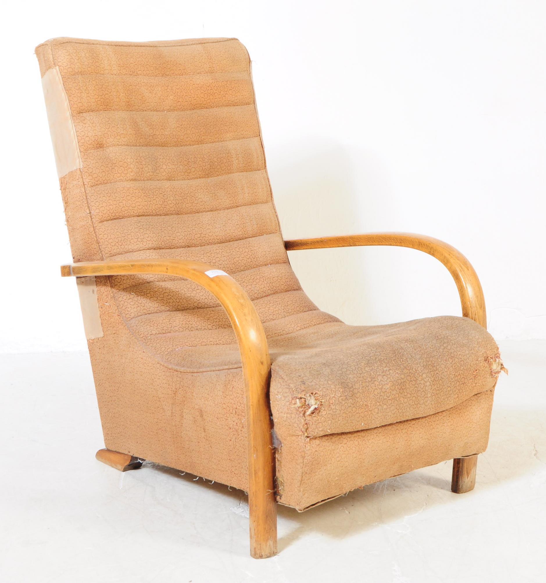 POST WAR ART DECO BENTWOOD ARMCHAIR