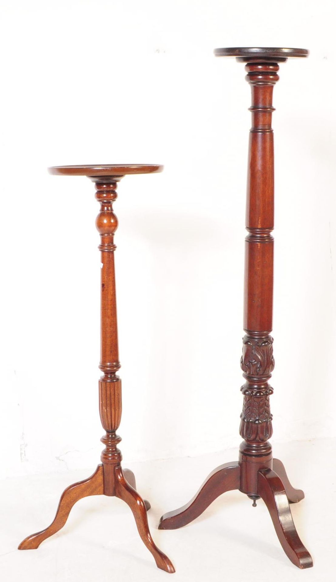 TWO VICTORIAN 19TH CENTURY MAHOGANY JARDINIERES