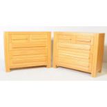 M&S SONOMA - PAIR OF CONTEMPORARY CHEST OF DRAWERS