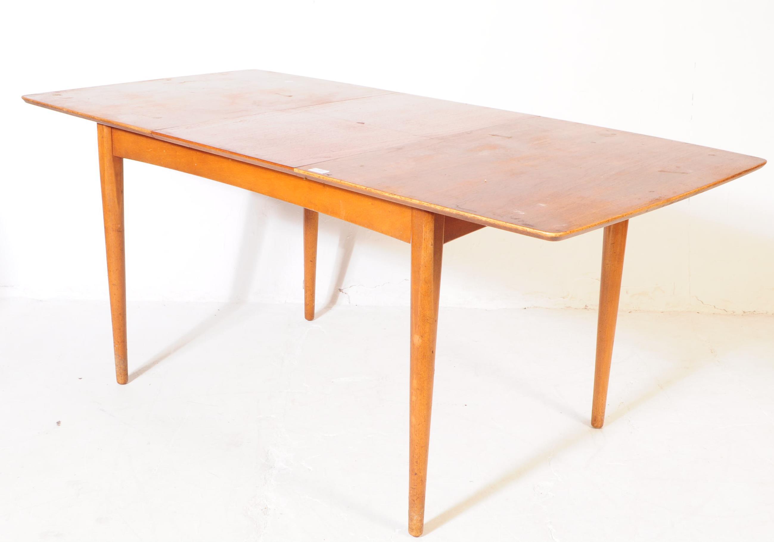 BRITISH MODERN DESIGN - MID CENTURY TEAK TABLE & CHAIRS - Image 5 of 8